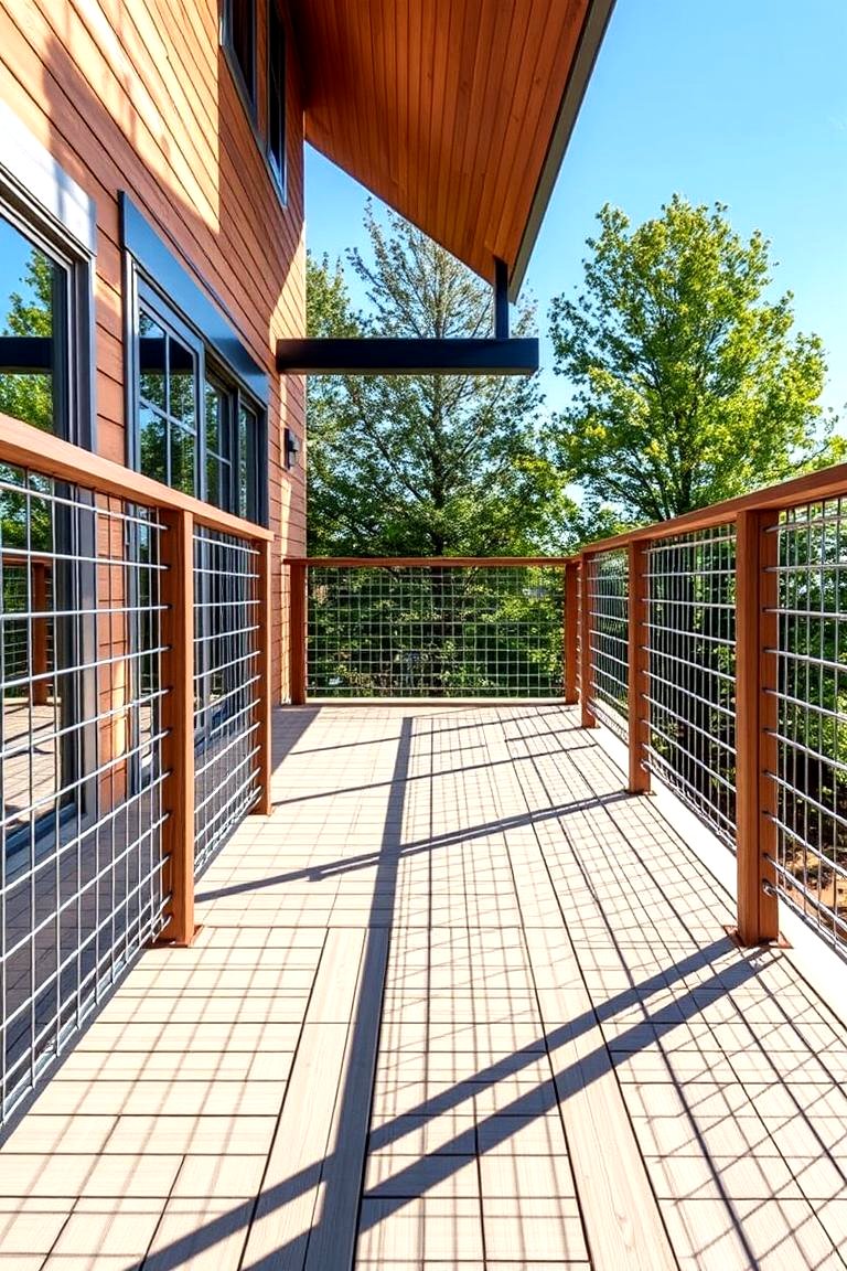 22 Hog Wire Deck Railing Ideas: Modern & Rustic Designs - Lost At E Minor