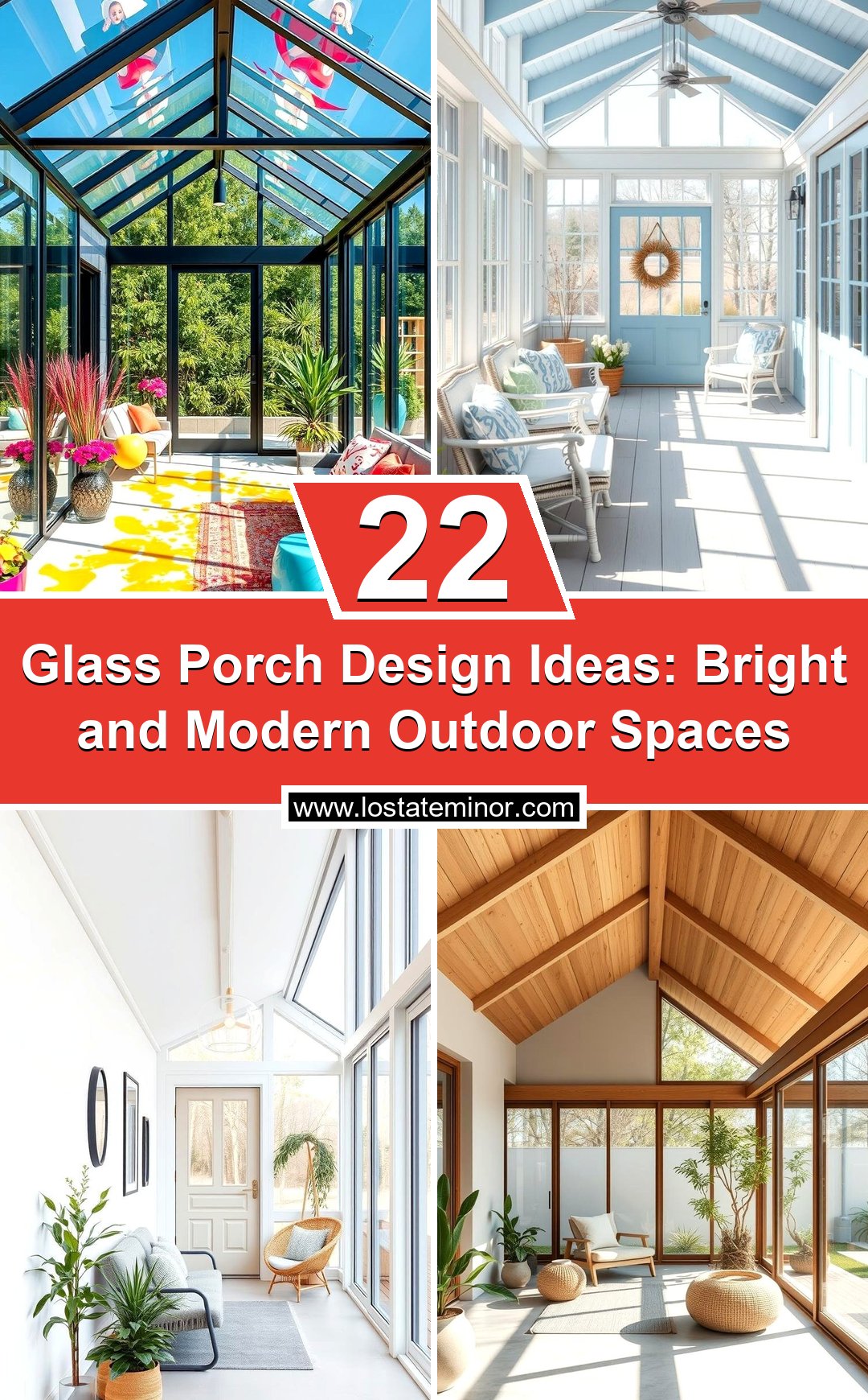 22 Glass Porch Design Ideas: Bright & Modern Outdoor Spaces - Lost At E ...