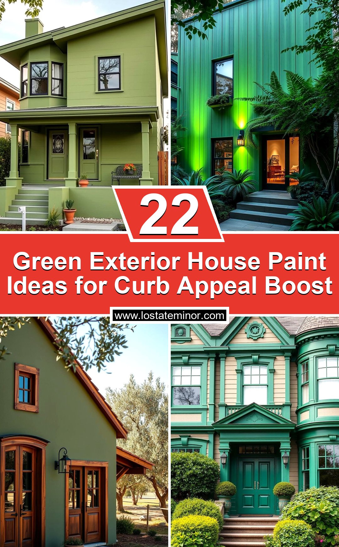 22 Green Exterior House Paint Ideas for Curb Appeal Boost - Lost At E Minor