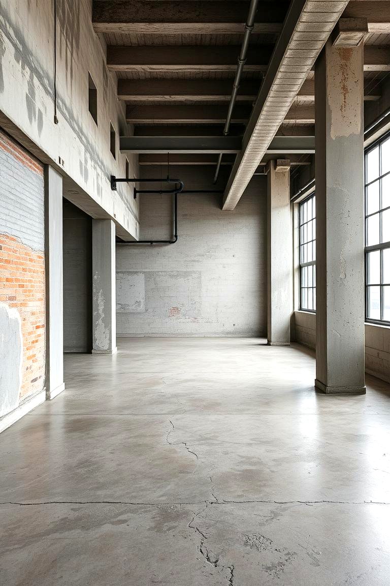 Curated visual reference: Picture Idea: 22 Indoor Concrete Floor Paint Ideas For Modern Spaces