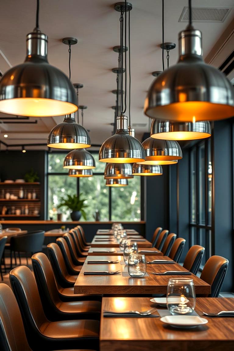 View of Industrial Dining Room Ideas with Bold Architectural Elements - Lost At ...