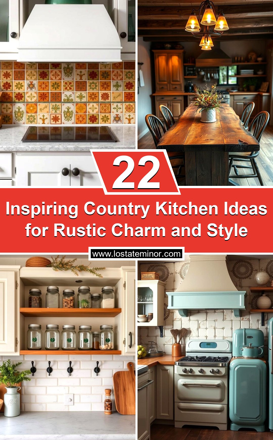 22 Inspiring Country Kitchen Ideas for Rustic Charm & Style - Lost At E ...