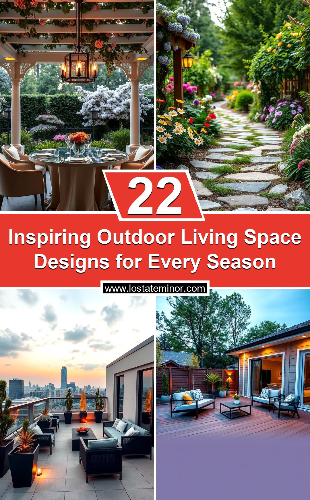 22 Inspiring Outdoor Living Space Designs for Every Season - Lost At E ...