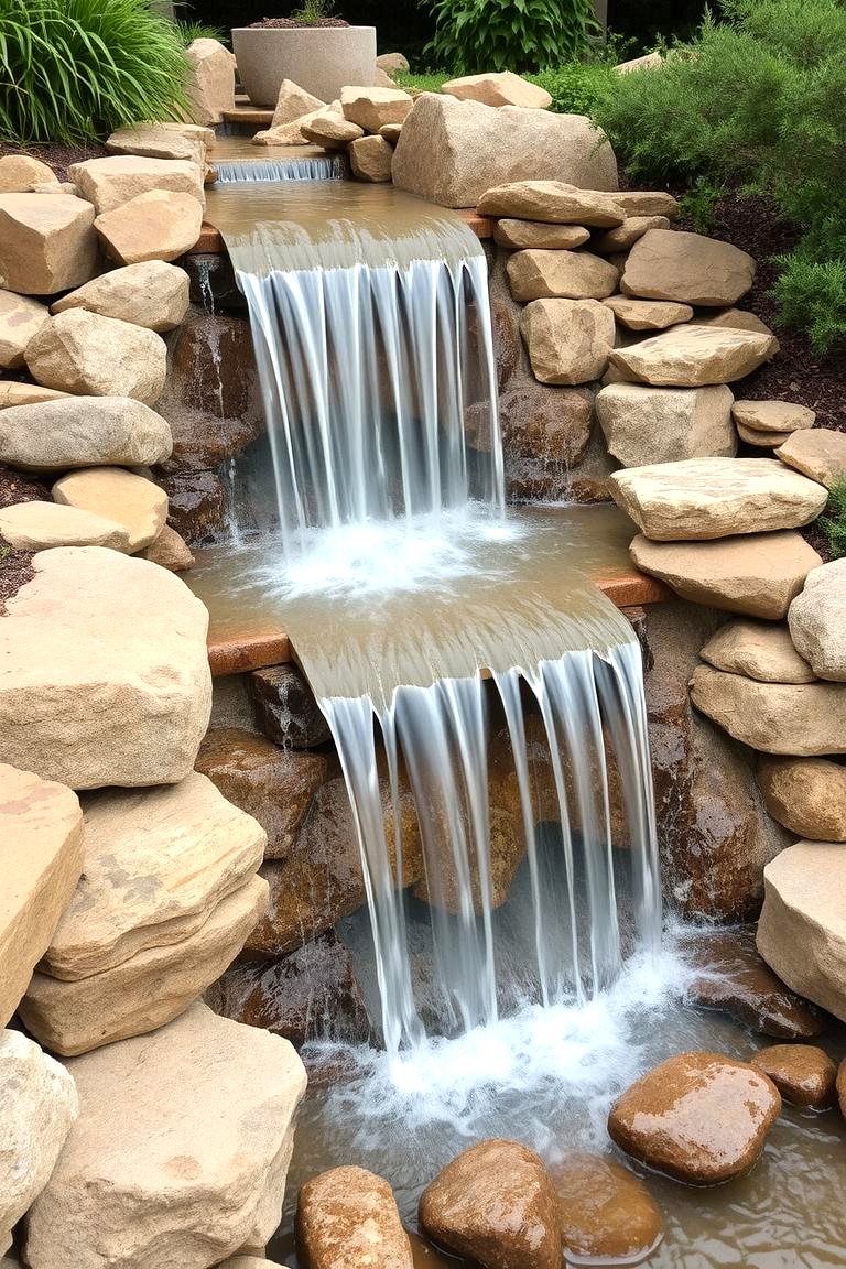 22 Pondless Waterfall Ideas for Low-Maintenance Beauty - Lost At E Minor