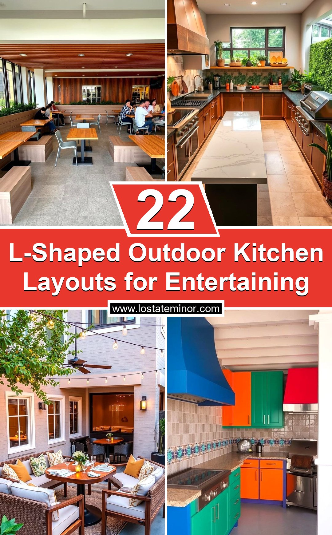 22 L-Shaped Outdoor Kitchen Layouts for Entertaining - Lost At E Minor