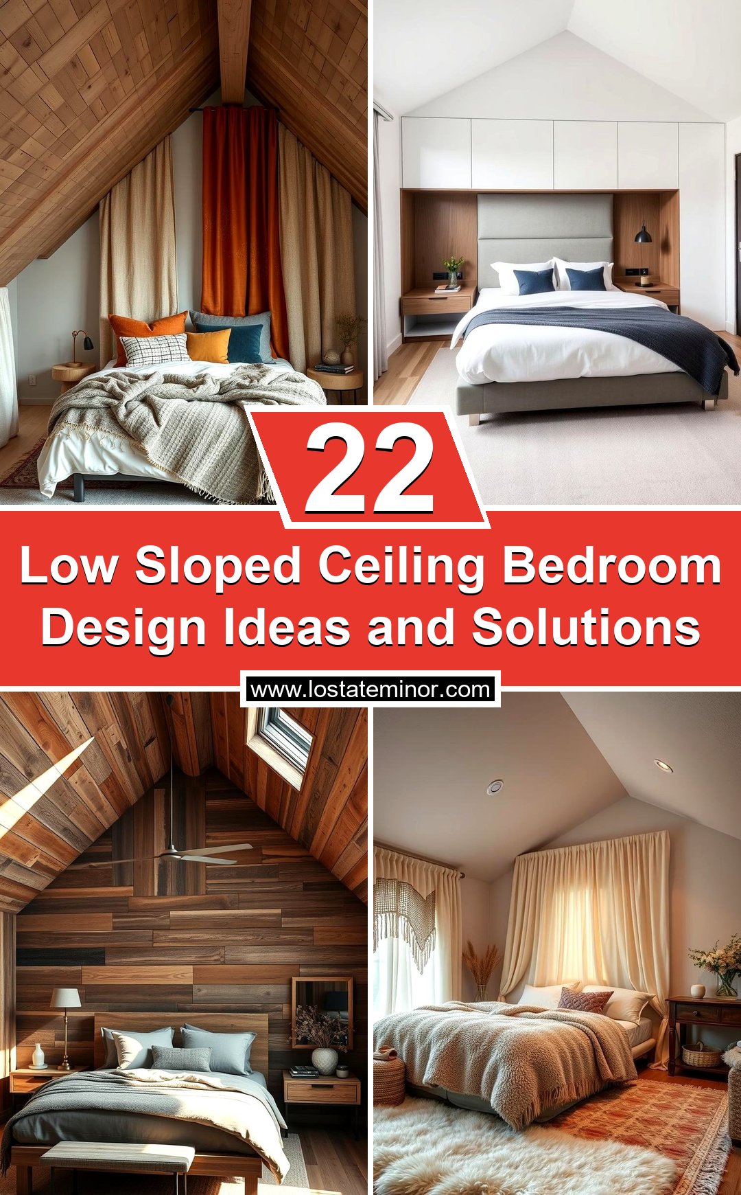 22 Low Sloped Ceiling Bedroom Design Ideas & Solutions - Lost At E Minor