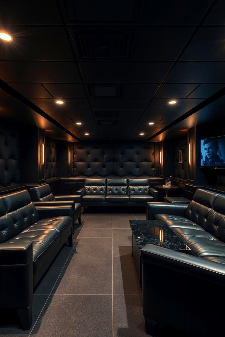 22 Innovative Black Basement Design and Decor Ideas - Lost At E Minor
