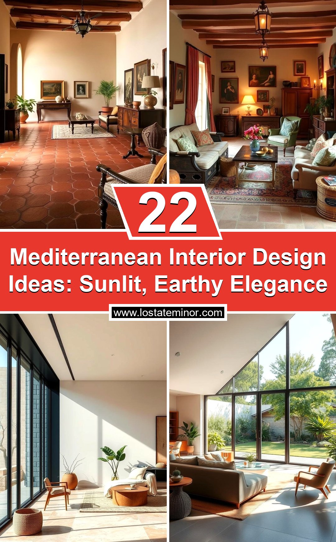 22 Mediterranean Interior Design Ideas: Sunlit, Earthy Elegance - Lost ...