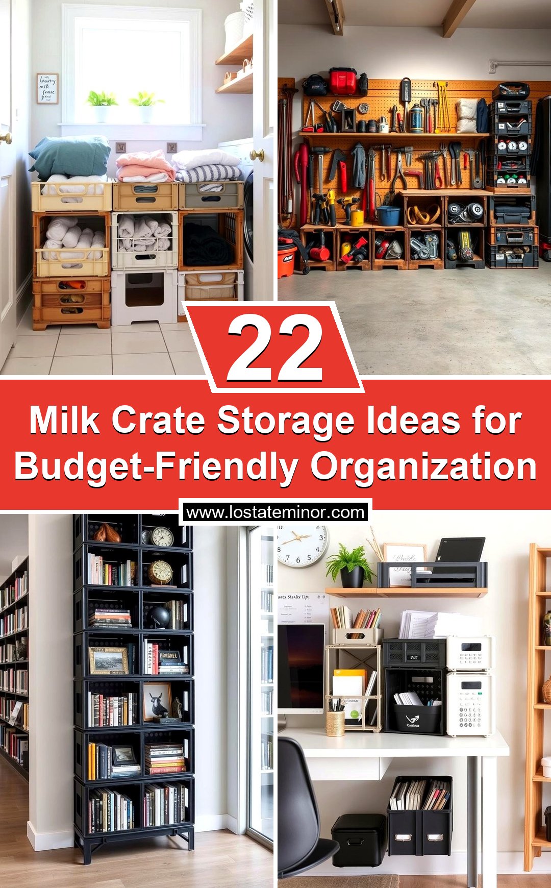22 Milk Crate Storage Ideas for Budget-Friendly Organization - Lost At ...