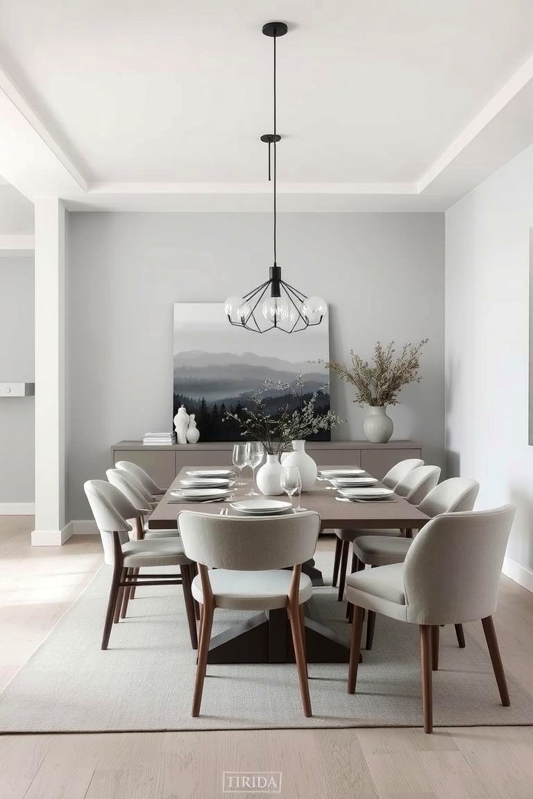 22 Gray Dining Room Decor Ideas for Chic Entertaining - Lost At E Minor