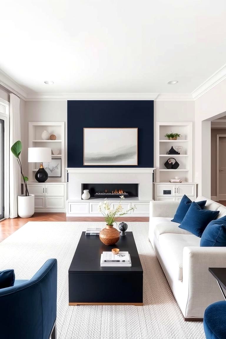 22 Navy Living Room Ideas for Deep, Cozy, and Stylish Spaces - Lost At ...