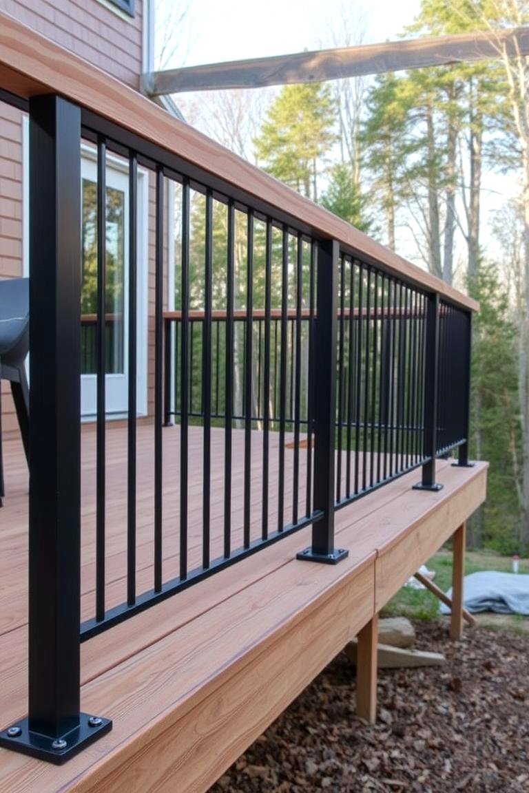 22 Stylish Deck Railing Ideas to Elevate Your Outdoor Space - Lost At E ...