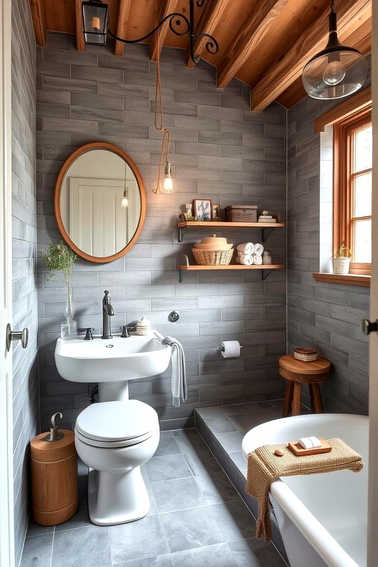 22 Grey Tile Bathroom Ideas for Modern Elegance - Lost At E Minor