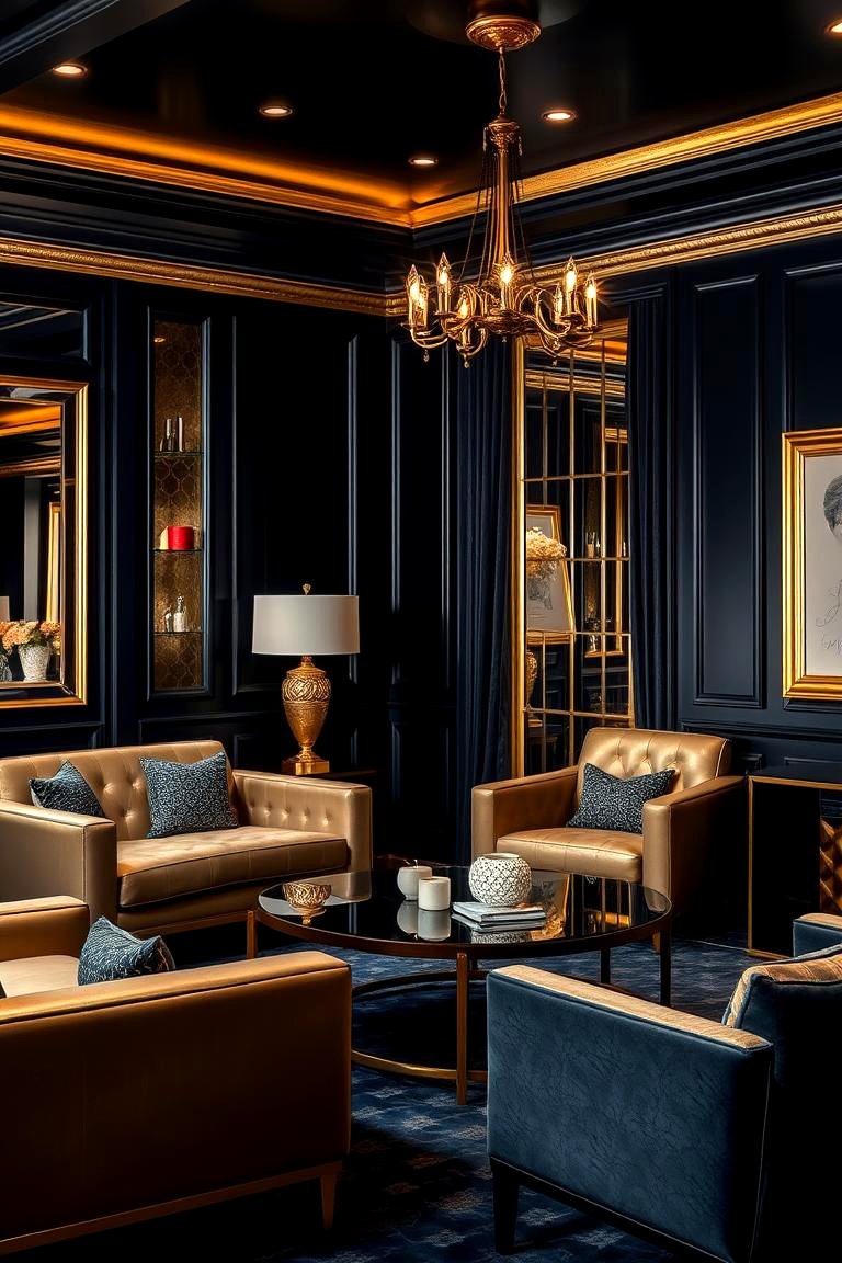 22 Navy Living Room Ideas for Deep, Cozy, and Stylish Spaces - Lost At ...