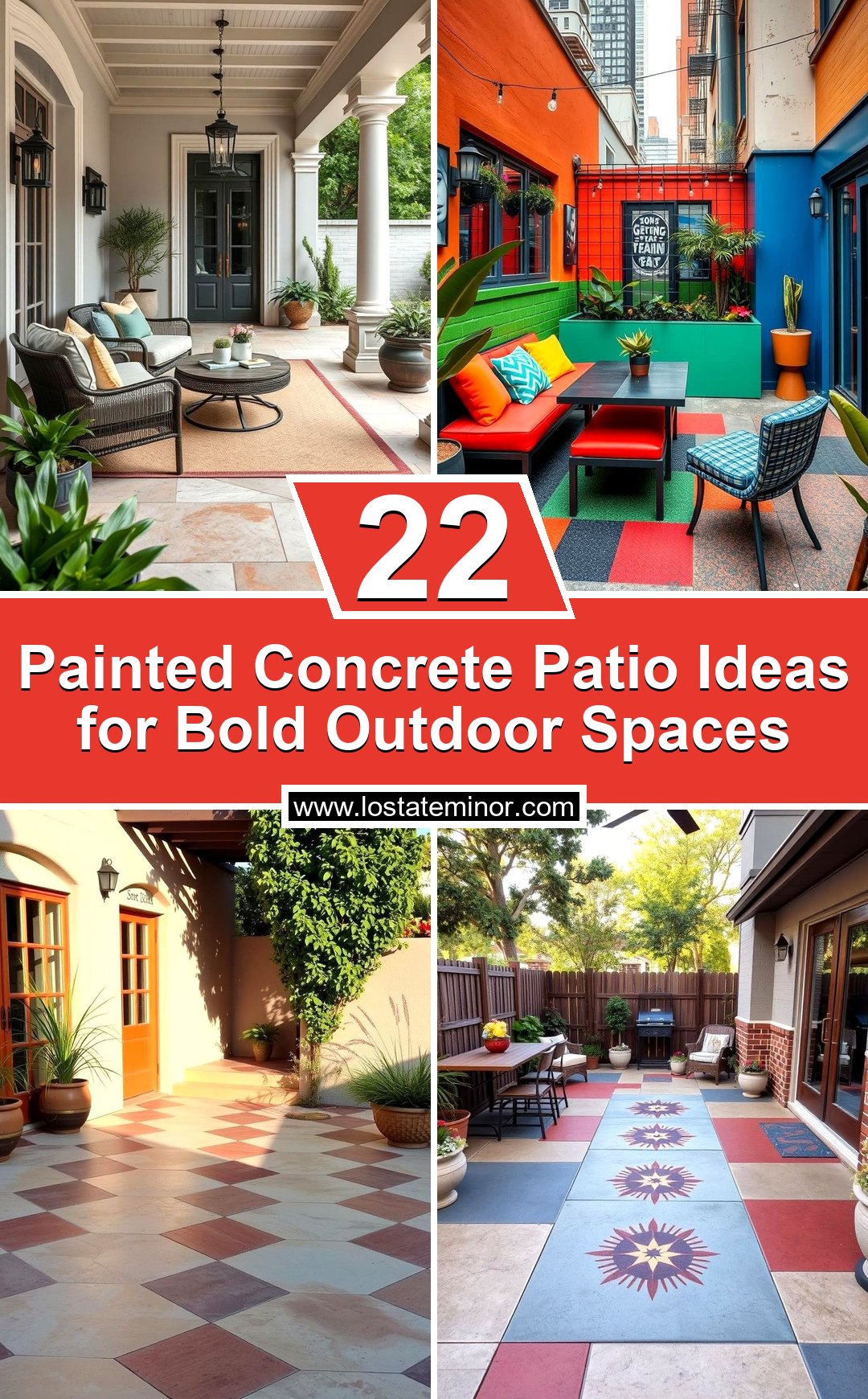 22 Painted Concrete Patio Ideas for Bold Outdoor Spaces - Lost At E Minor