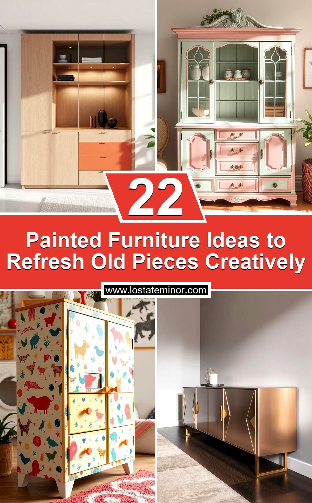 22 Painted Furniture Ideas to Refresh Old Pieces Creatively - Lost At E ...