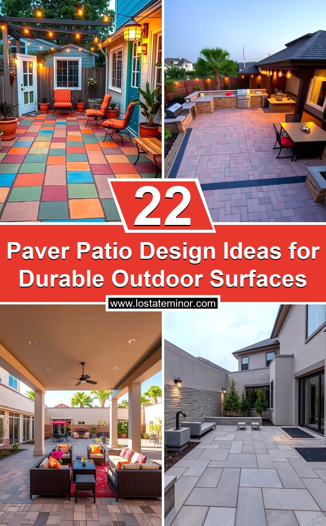 22 Paver Patio Design Ideas for Durable Outdoor Surfaces - Lost At E Minor