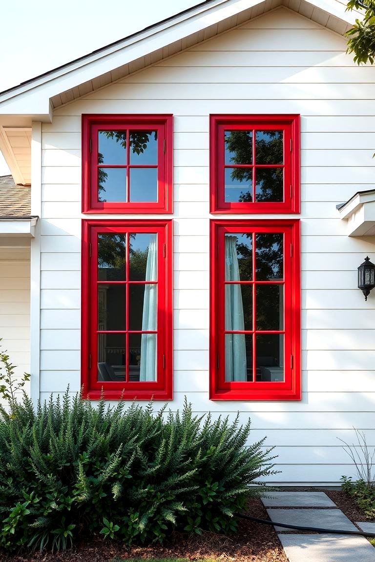 22 Red Home Exterior Design Ideas for Curb Appeal - Lost At E Minor