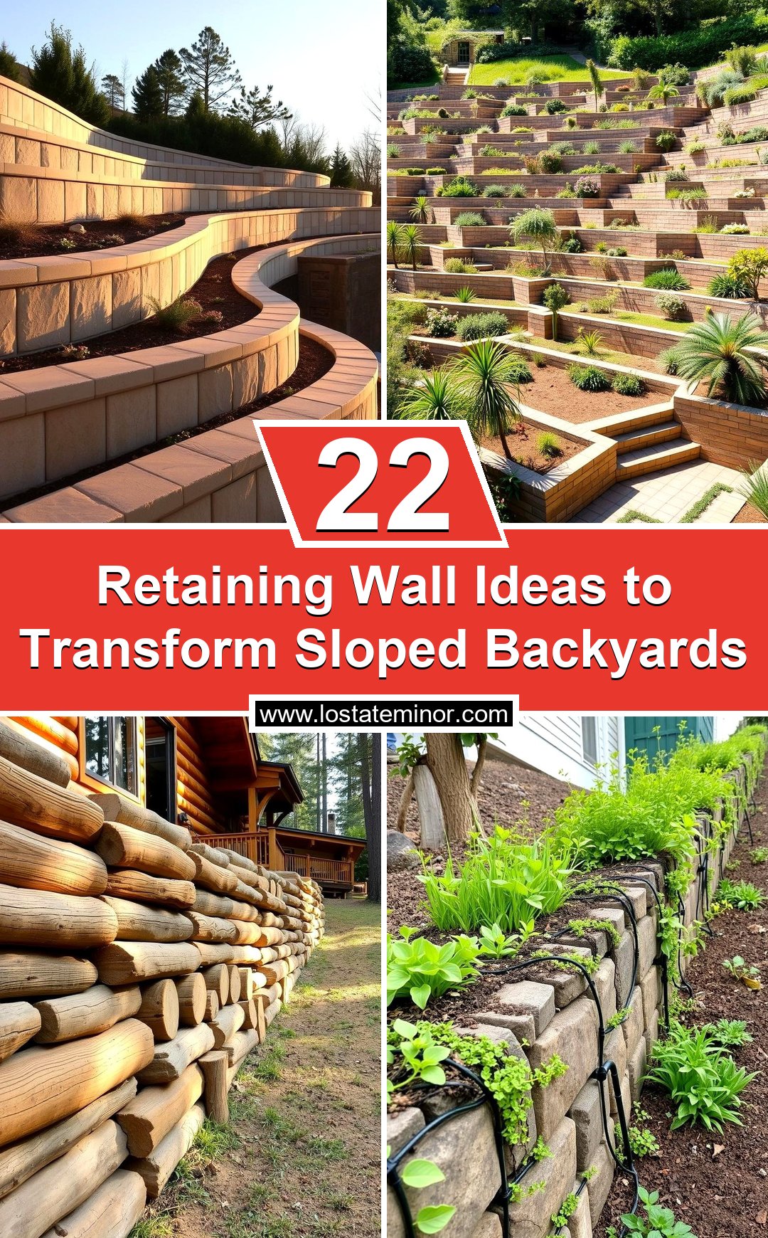 22 Retaining Wall Ideas to Transform Sloped Backyards - Lost At E Minor
