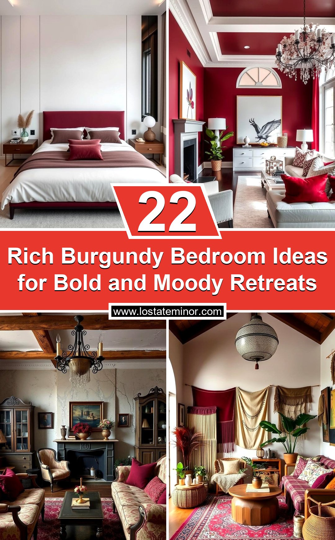 22 Rich Burgundy Bedroom Ideas for Bold & Moody Retreats - Lost At E Minor