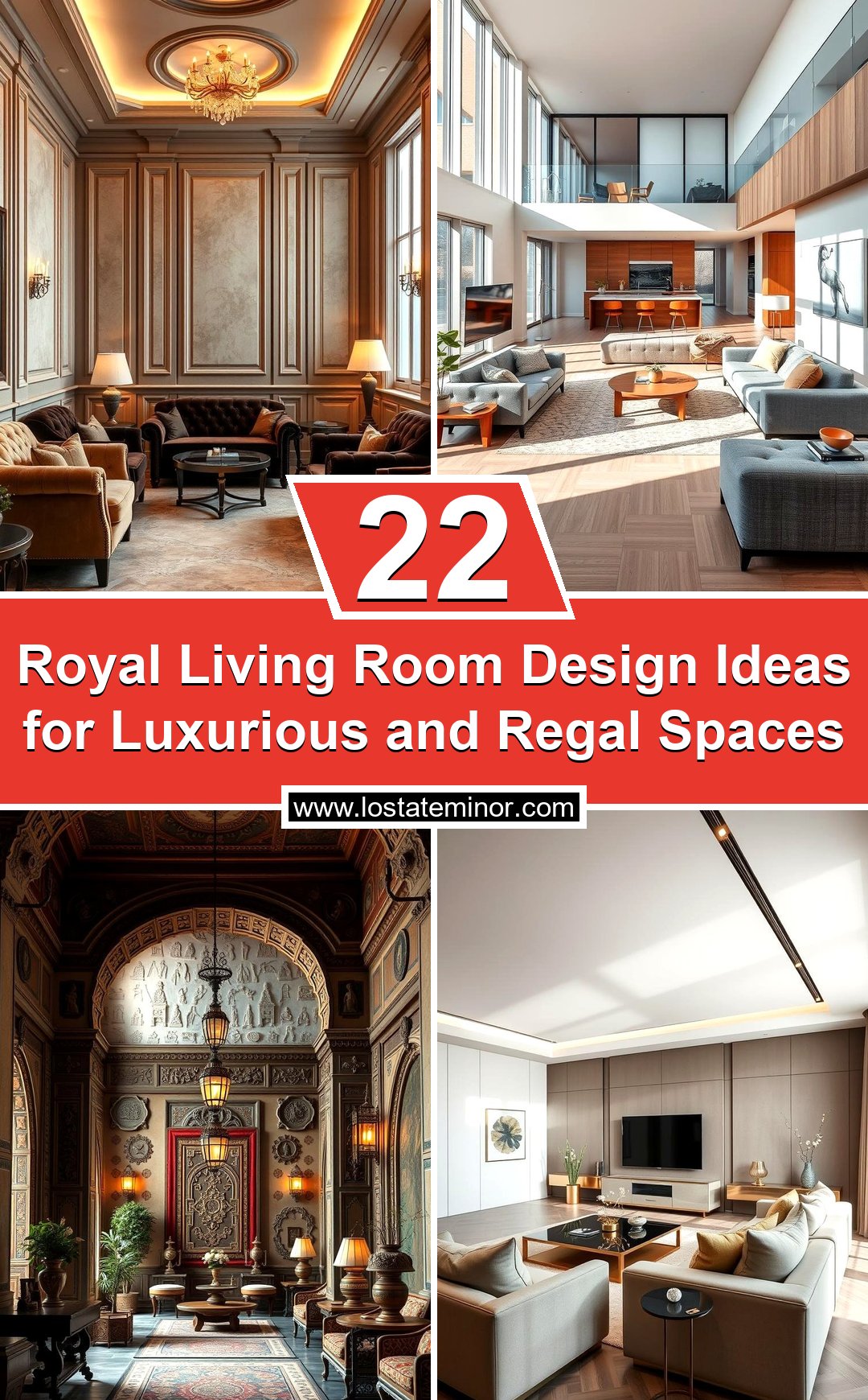22 Royal Living Room Design Ideas for Luxurious and Regal Spaces - Lost ...