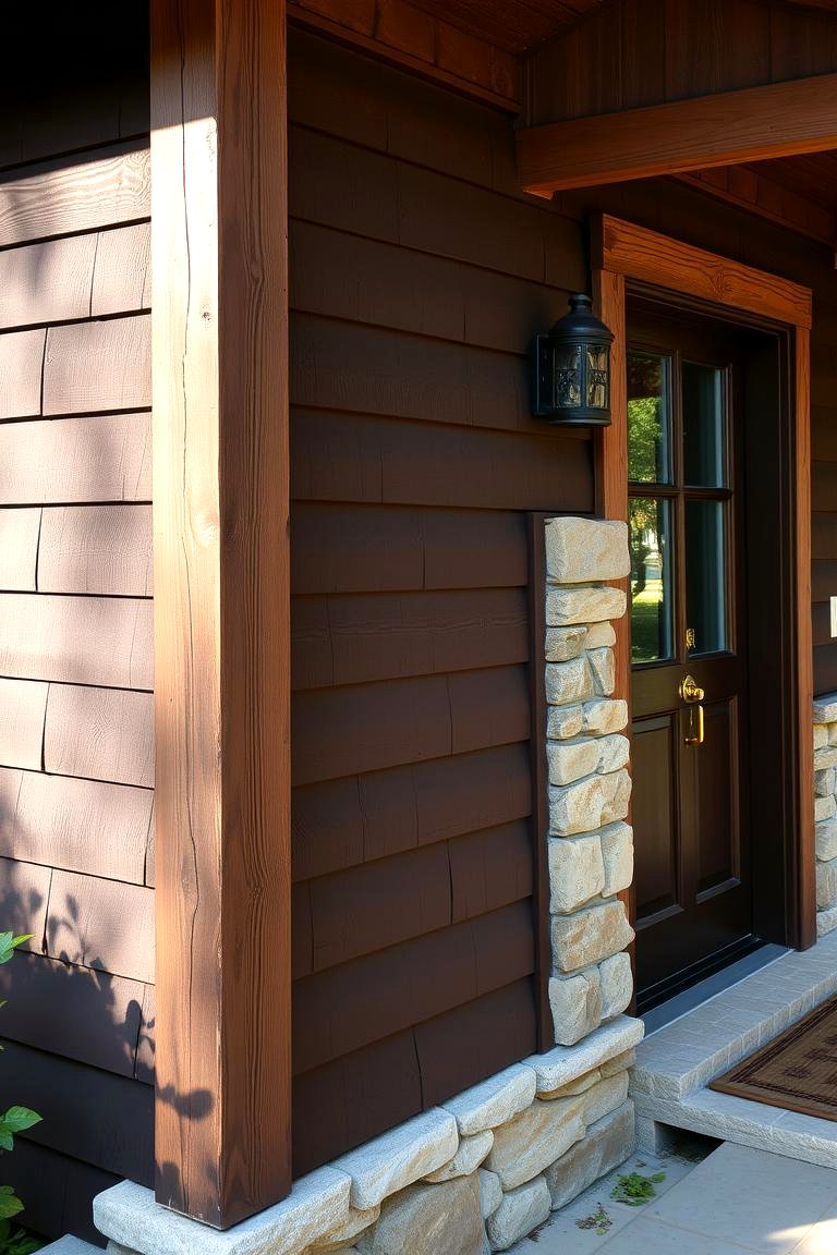 22 Dark Brown House Exterior Ideas for a Warm Aesthetic - Lost At E Minor