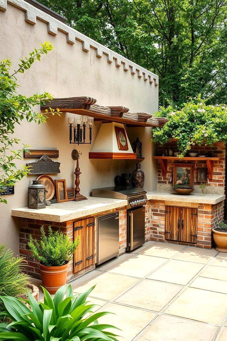 22 Stucco Outdoor Kitchen Designs for Durable and Stylish Cooking ...