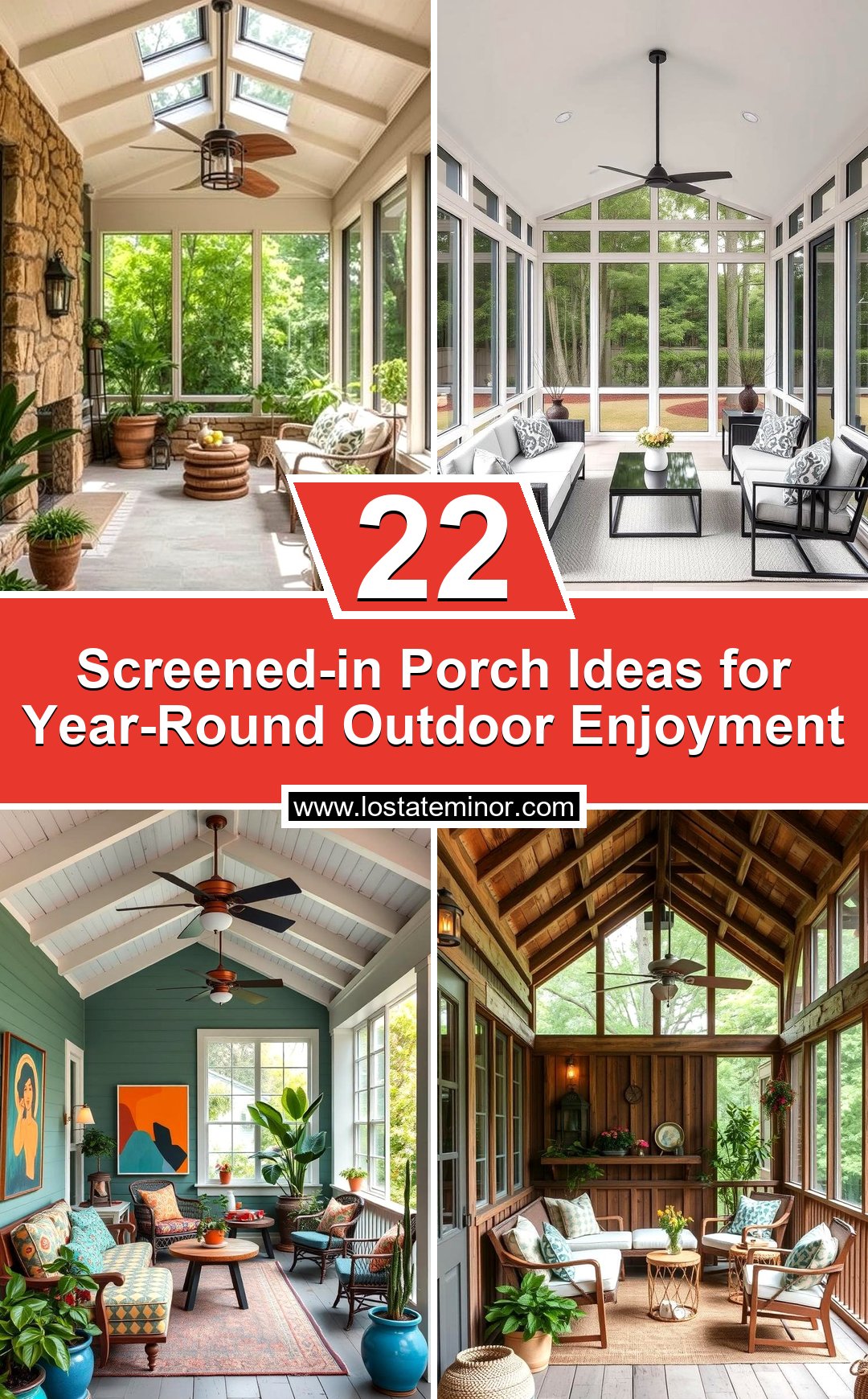 22 Screened-in Porch Ideas for Year-Round Outdoor Enjoyment - Lost At E ...