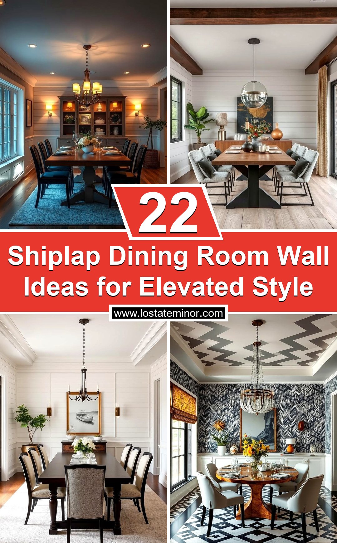 Photo inspiration: Fresh Look at 22 Shiplap Dining Room Wall Ideas For Elevated Style
