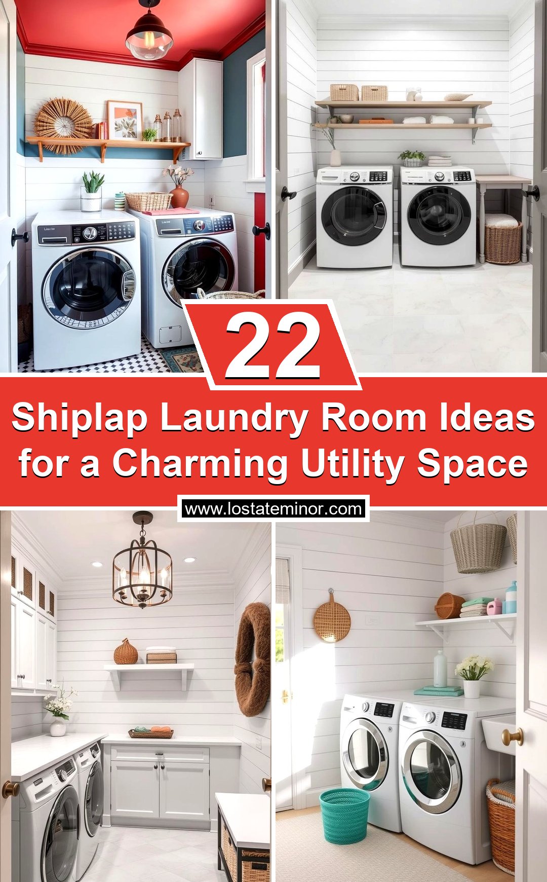 22 Shiplap Laundry Room Ideas for a Charming Utility Space - Lost At E ...