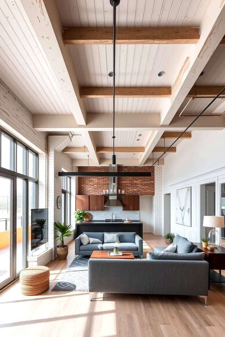 Beautiful view of Urban Loft Apartment Texture Ideas