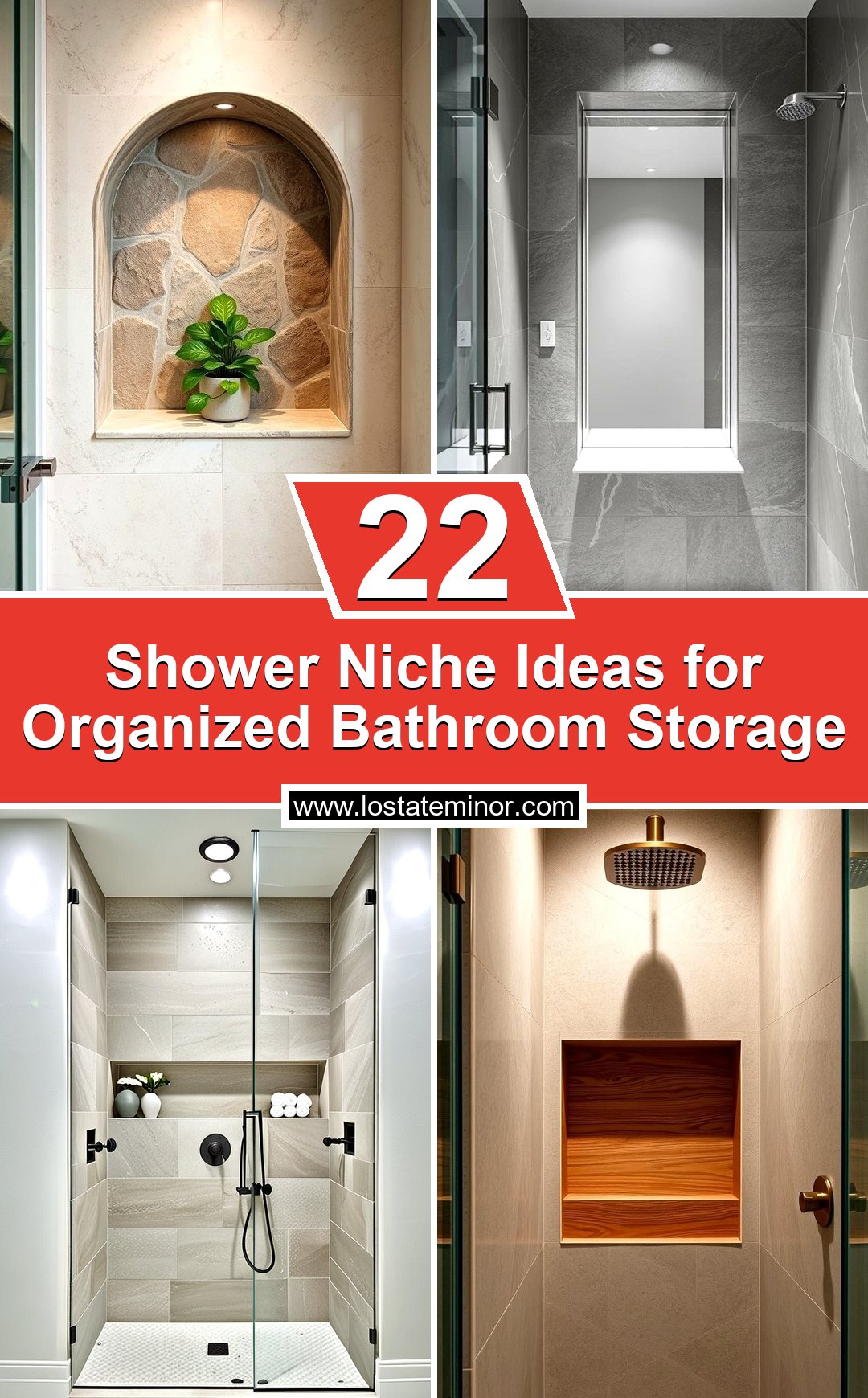 22 Shower Niche Ideas for Organized Bathroom Storage - Lost At E Minor