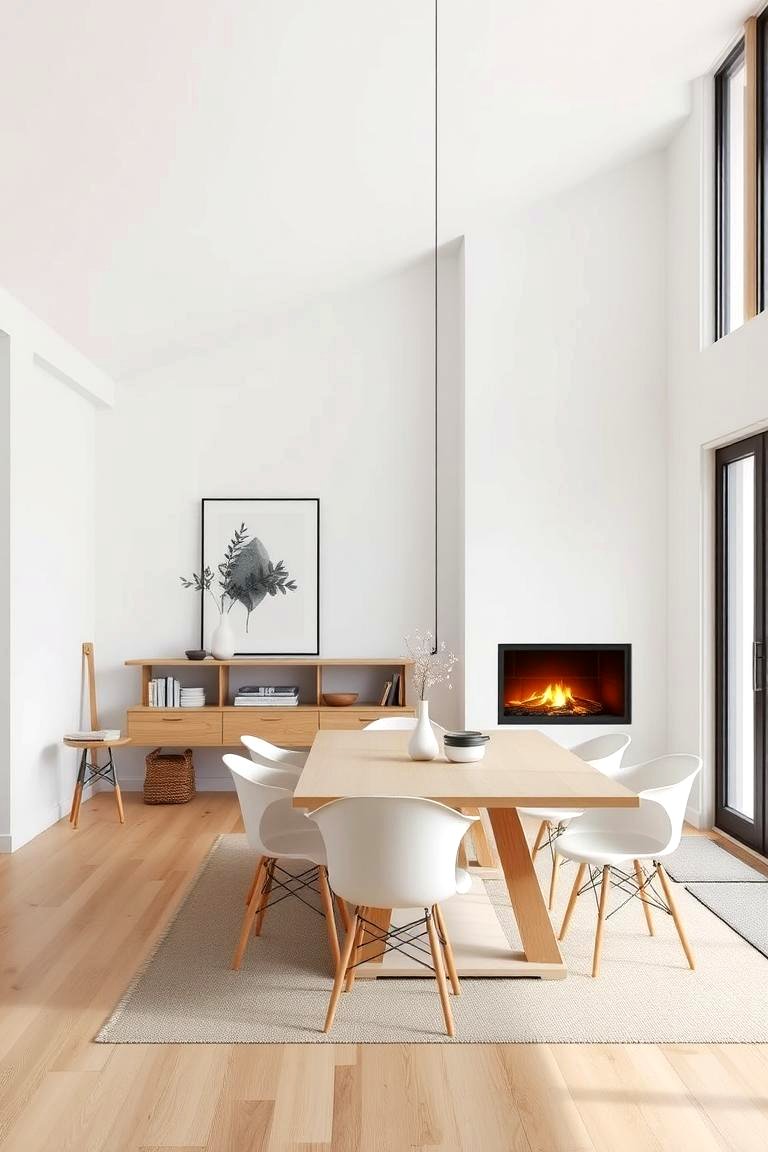 22 Inviting Dining Room With Fireplace Layout Ideas - Lost At E Minor