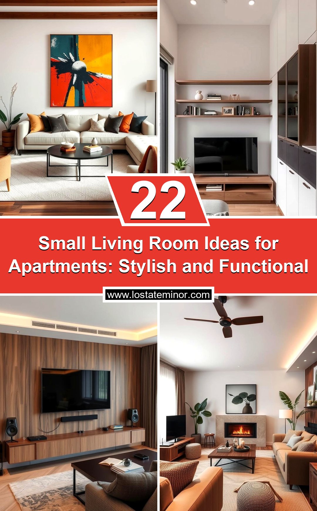 Image showcasing 30 Stunning Living Room Designs for Apartments 2025 - Cozy, Modern and ...