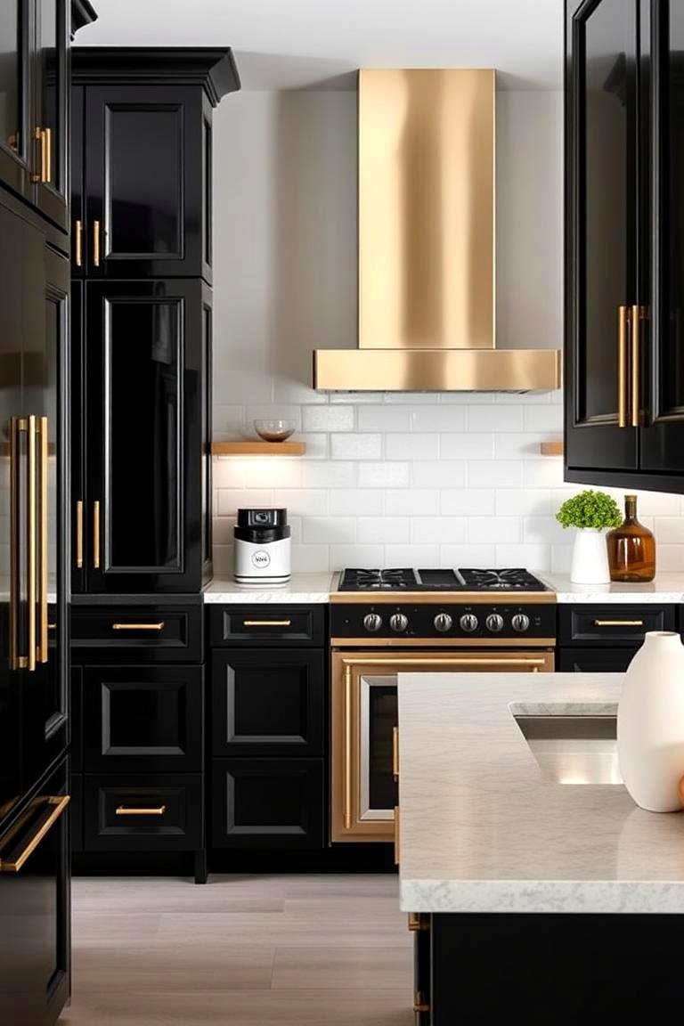 22 Black & Gold Kitchen Ideas: Luxurious Culinary Spaces - Lost At E Minor