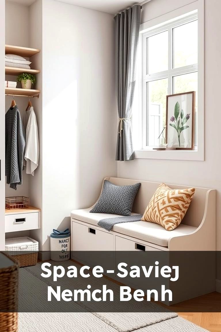 22 Bedroom Bench Ideas: Functional Seating & Storage - Lost At E Minor - Space-Saving Narrow Dick Designs