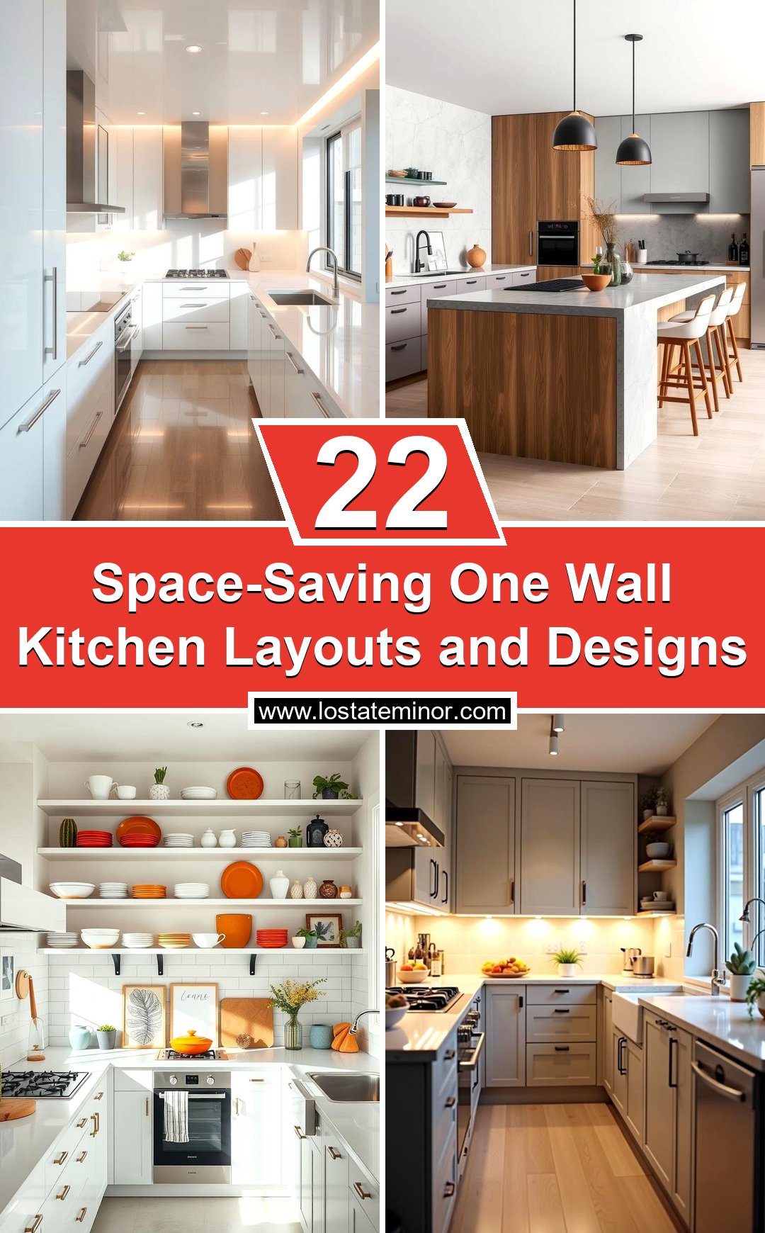 22 Space-Saving One Wall Kitchen Layouts & Designs - Lost At E Minor