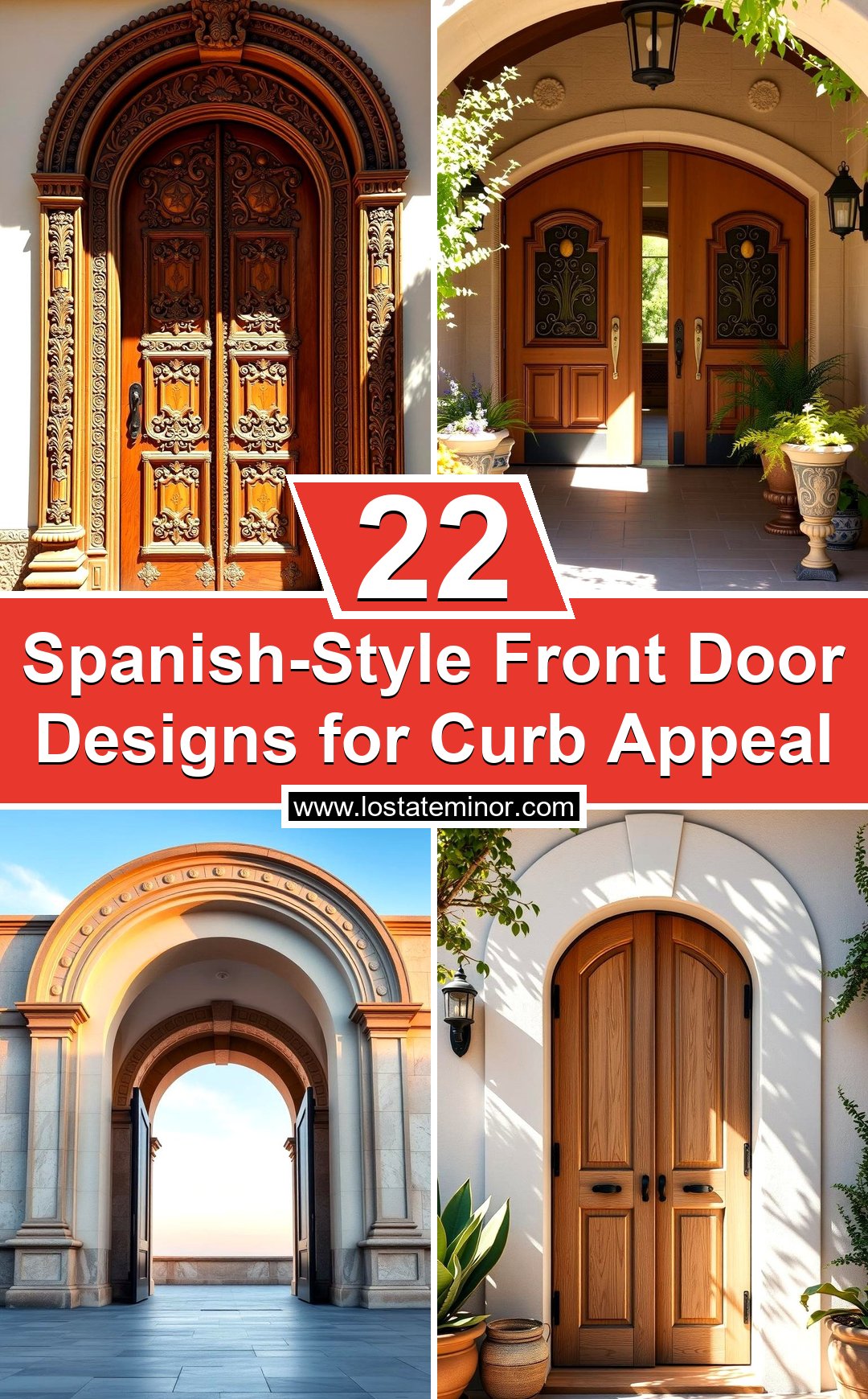 22 Spanish-Style Front Door Designs for Curb Appeal - Lost At E Minor