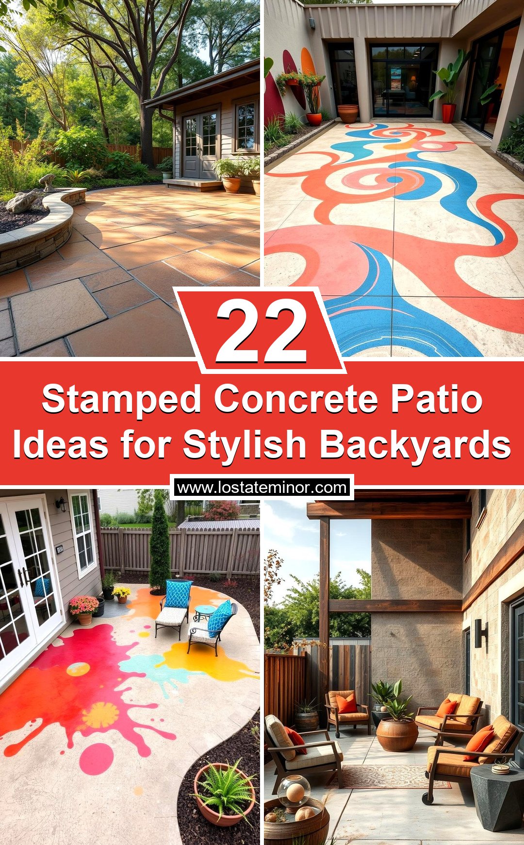 22 Stamped Concrete Patio Ideas for Stylish Backyards - Lost At E Minor