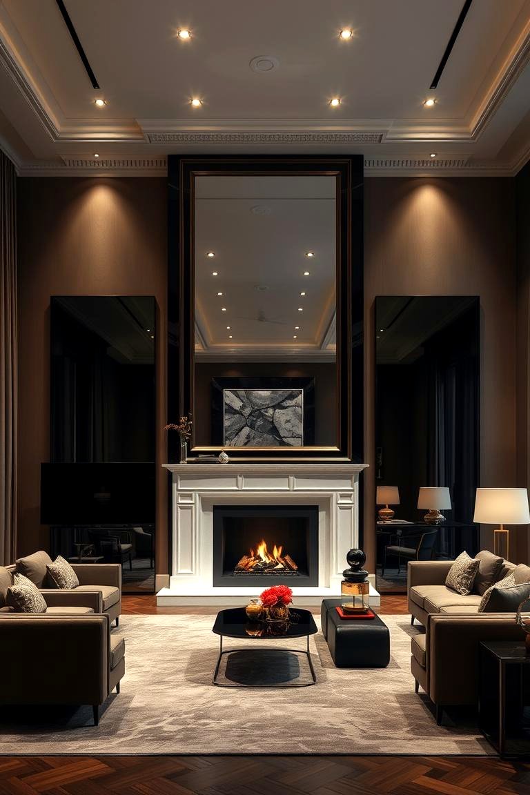 22 Mirror Over Fireplace Decor Ideas to Enhance Your Living Room - Lost ...
