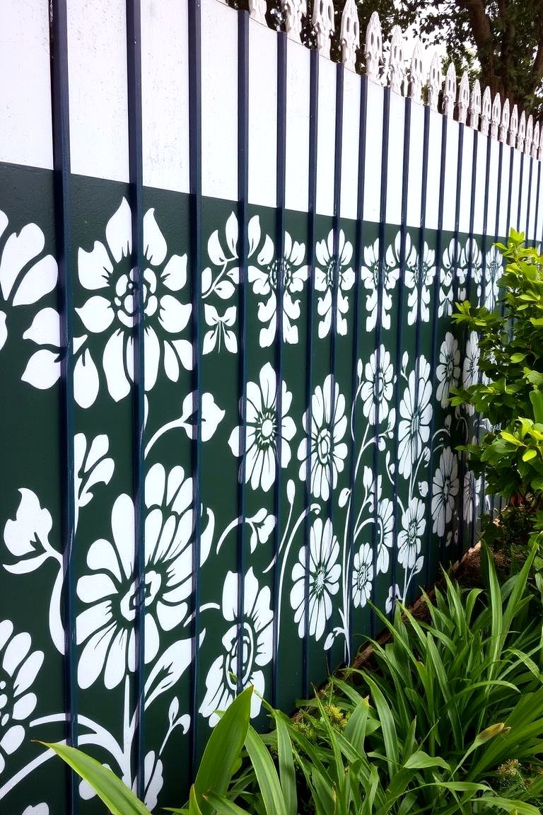 Patterned Fence 22 Unique Fence Art Ideas to Personalize Your Outdoor Space - Lost At E ...