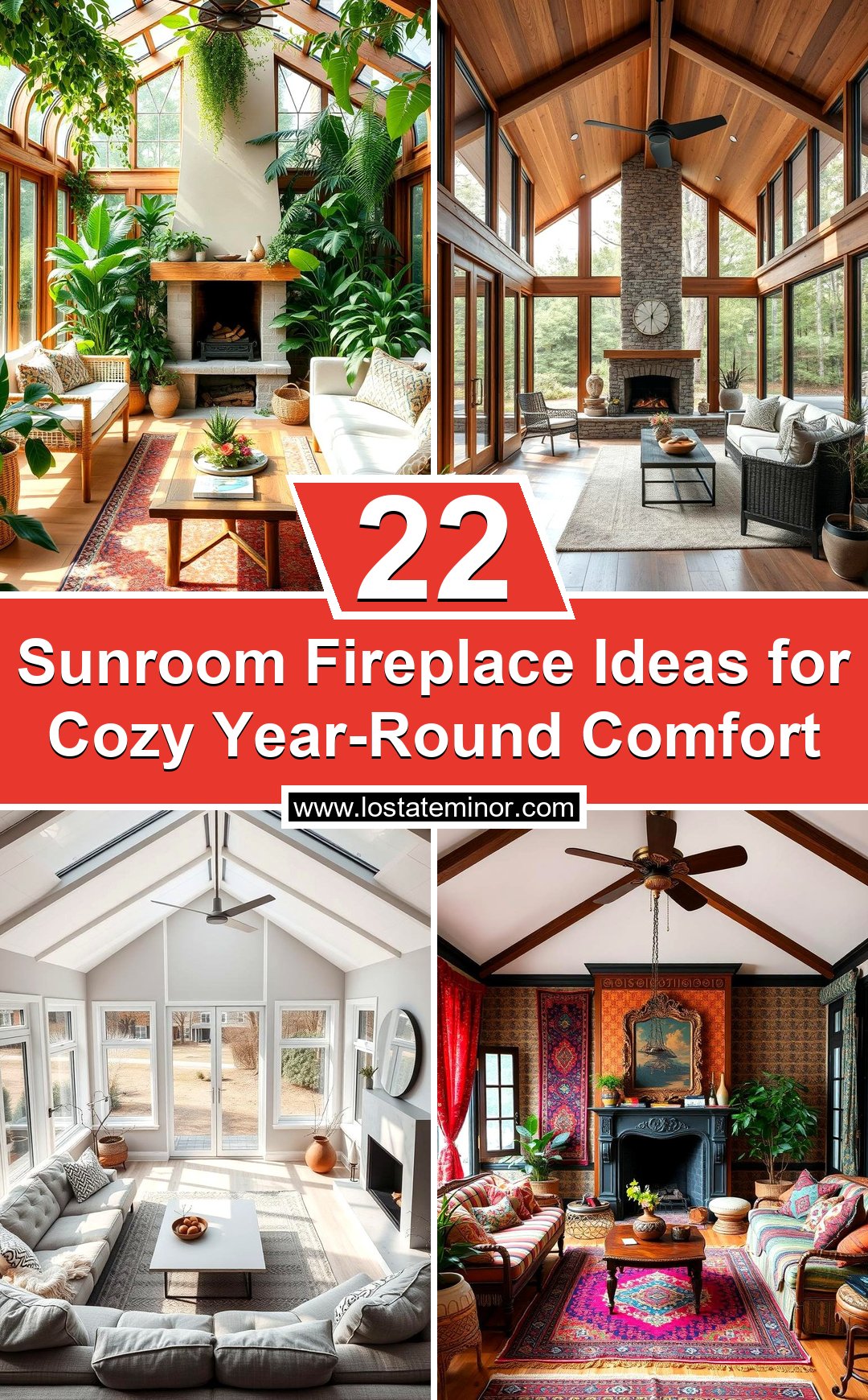 22 Sunroom Fireplace Ideas for Cozy Year-Round Comfort - Lost At E Minor