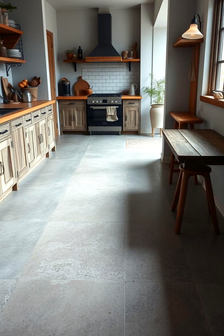 22 Concrete Floor Kitchen Ideas for Industrial & Modern Styles - Lost ...