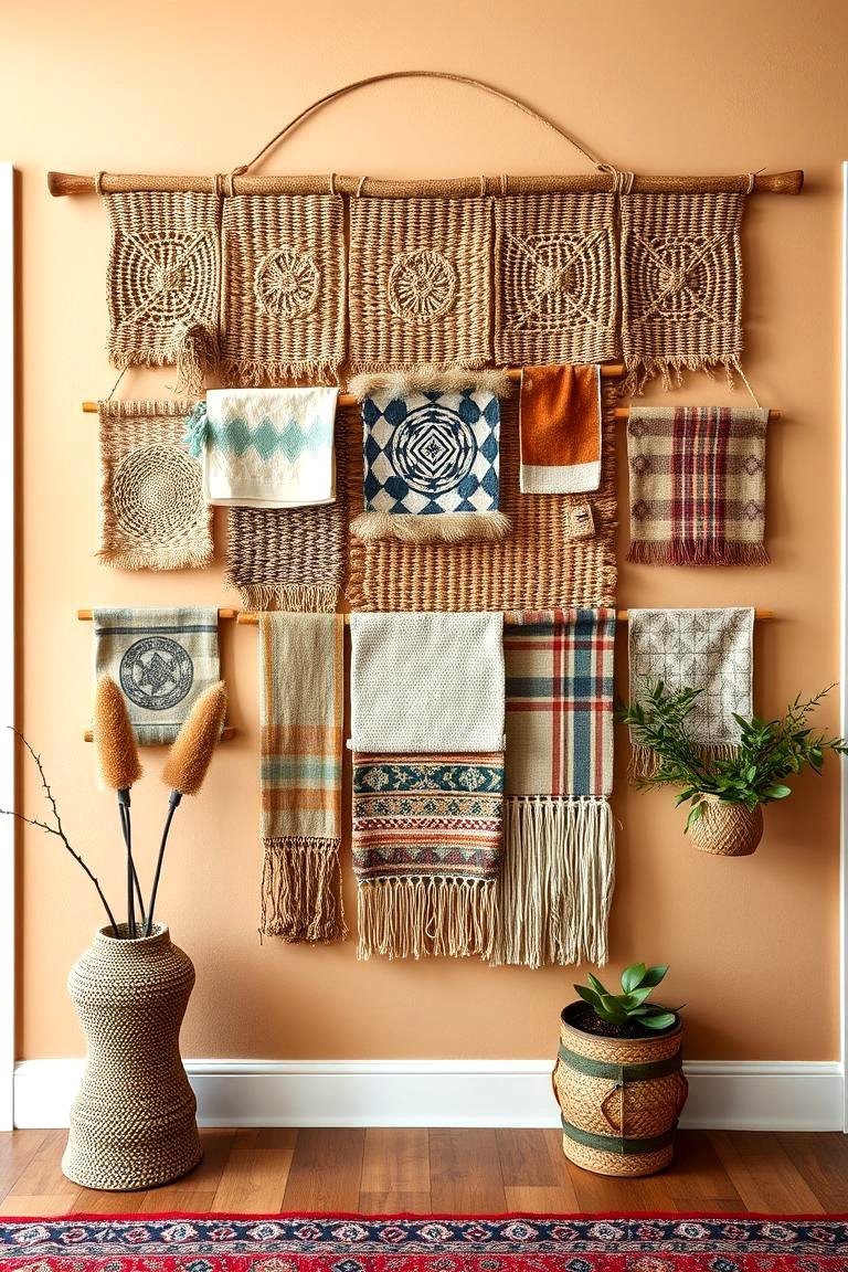 Textured Woven Wall Decor Ideas For Apartments photo