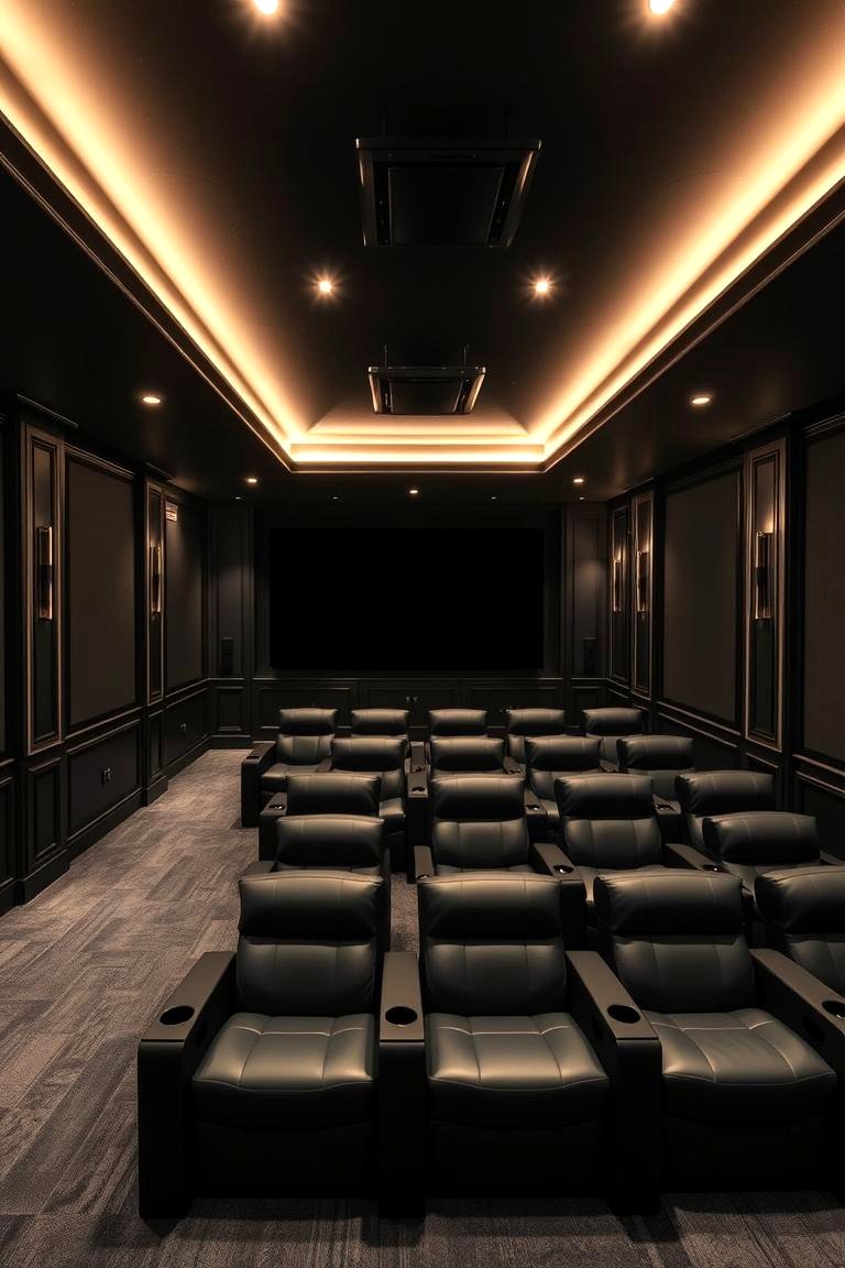 22 Innovative Black Basement Design and Decor Ideas - Lost At E Minor
