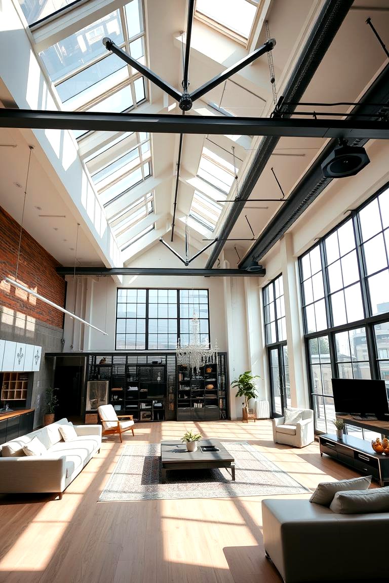 Industrial Living Room Designs with Exposed Structural Details - Lost ...
