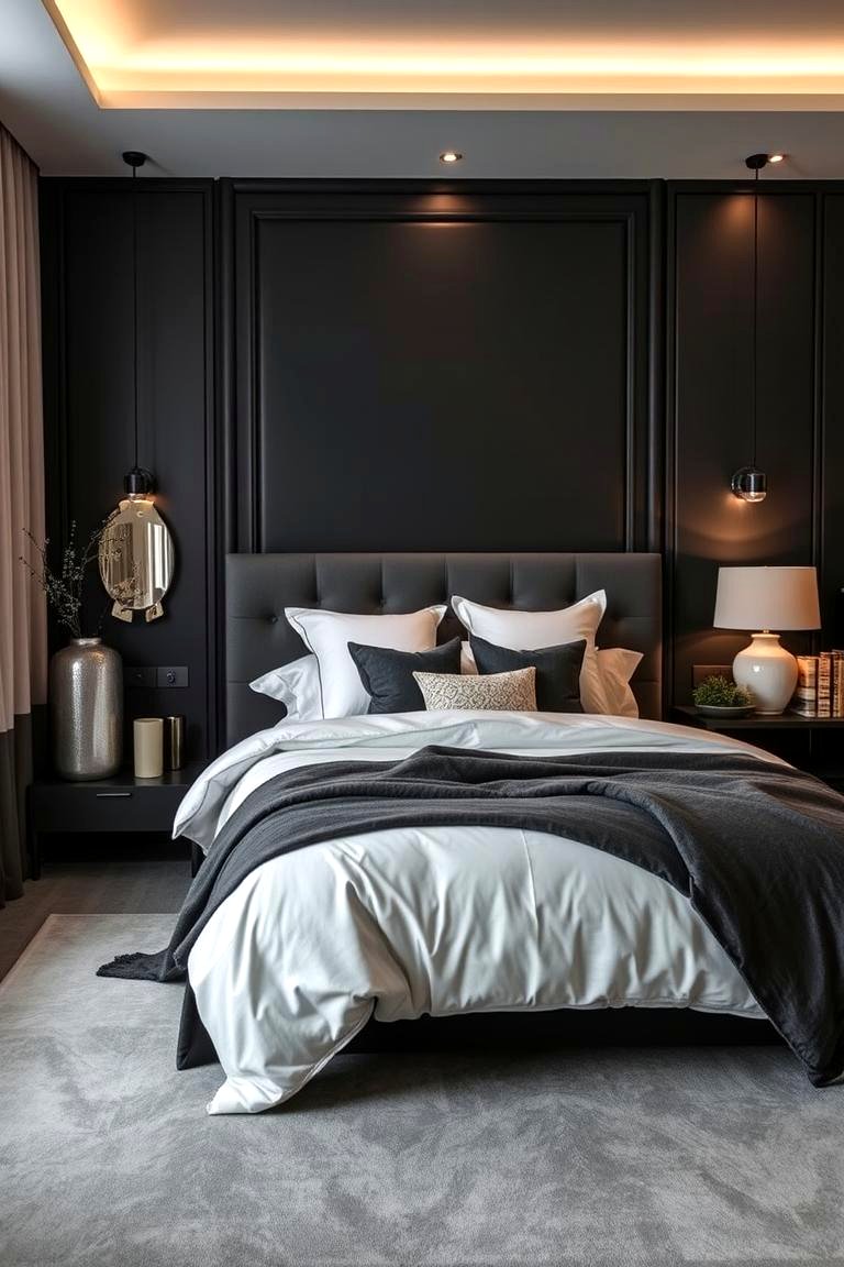 22 Charcoal Bedroom Ideas for Modern Sophistication - Lost At E Minor