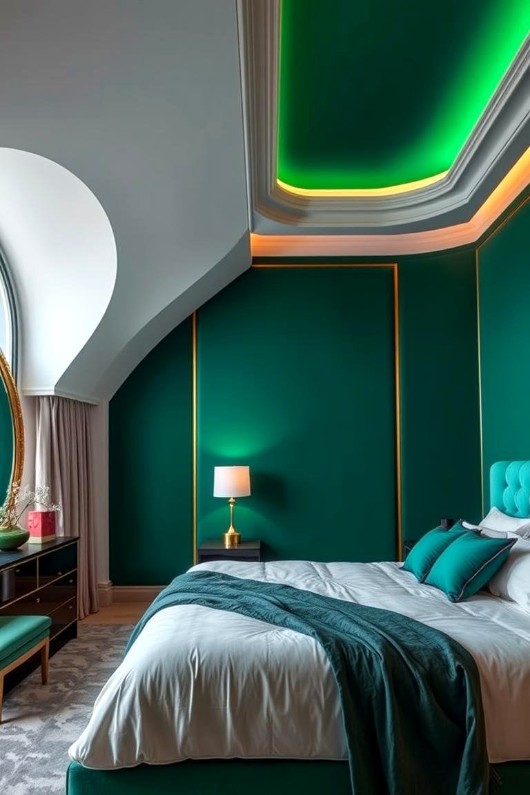 22 Emerald Green Bedroom Ideas for Serene Sleep Retreats - Lost At E Minor