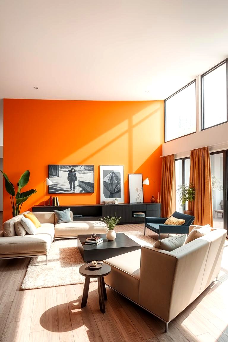 22 Orange Room Design Ideas for Vibrant Modern Spaces - Lost At E Minor