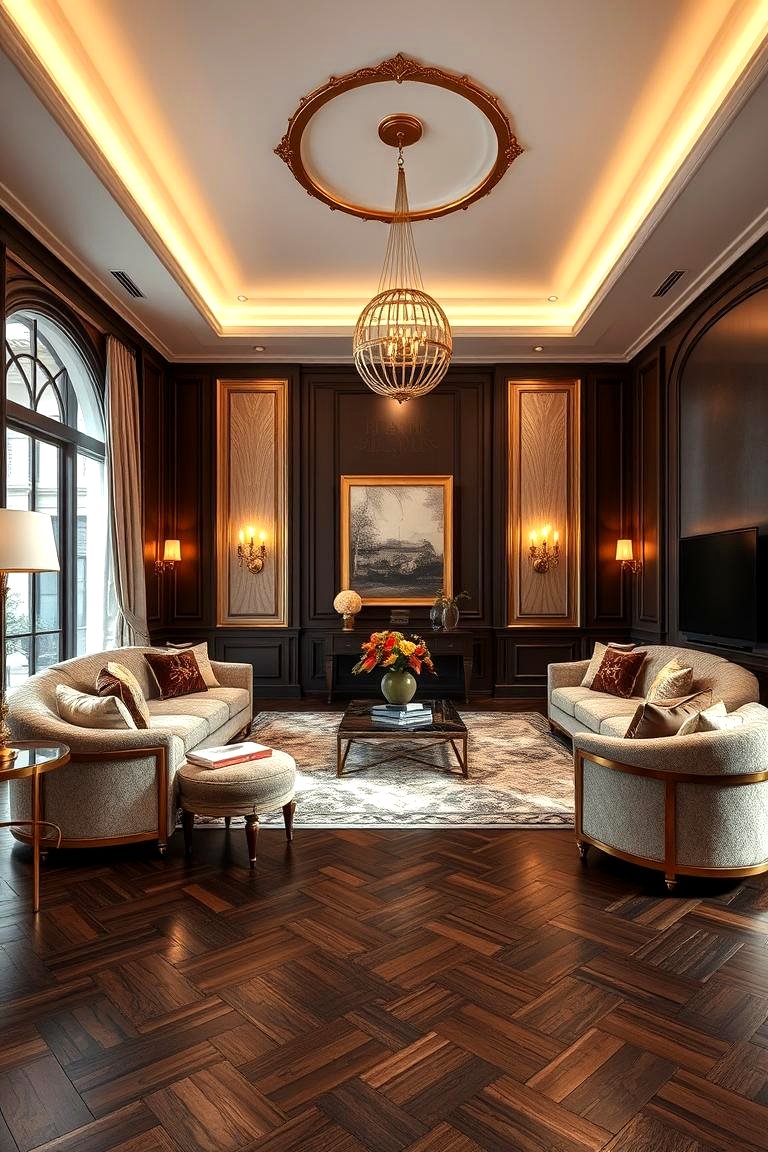 22 Dark Brown Floor Living Room Ideas for Rich Style - Lost At E Minor